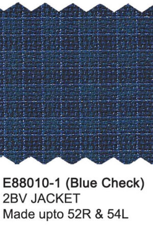 E88010-1-Enzo Wool Jacket-Blue Check