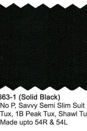 E59663-1-Enzo Suit-Solid Black