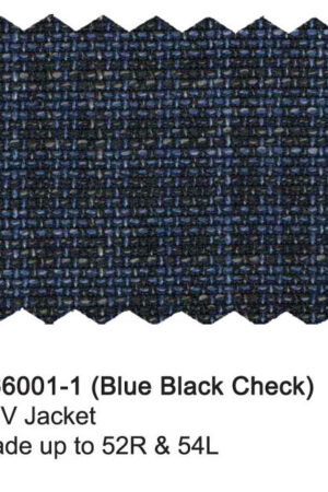 B66001-1-Bertolini Jacket-Blue Black Check