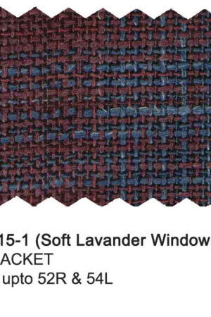 E88015-1-Enzo Wool Jacket-Soft Lavander Windowpane