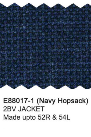 E88017-1-Enzo Wool Jacket-Navy Hopsack