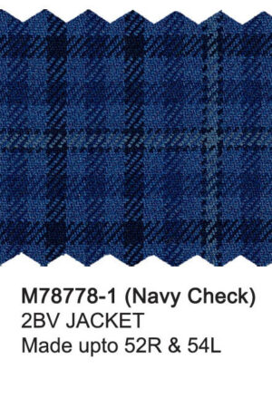 M78778-1-Mantoni Wool Jacket-Navy Check